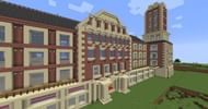 A mansion made of sandstone, blackstone, and bricks (Image via u/Adjacentboii)